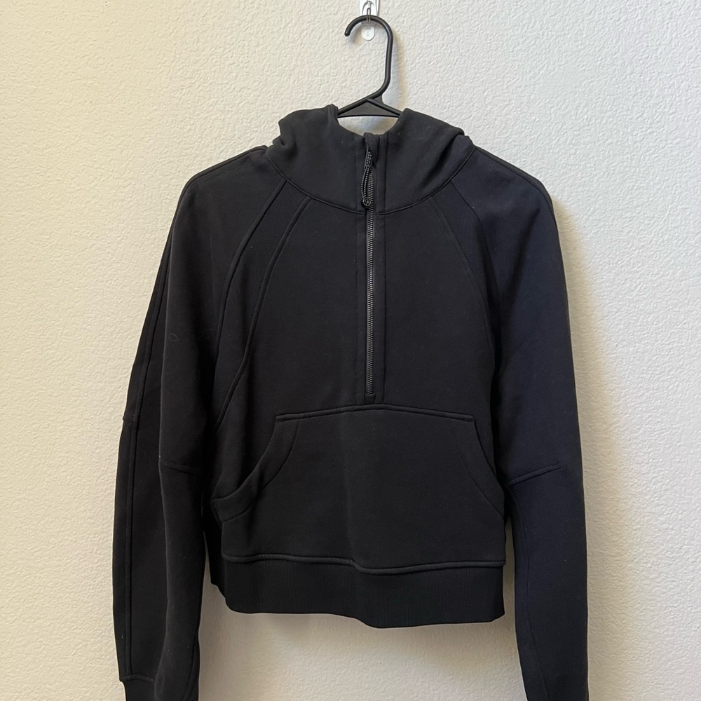 Black Half-Zip Hoodie